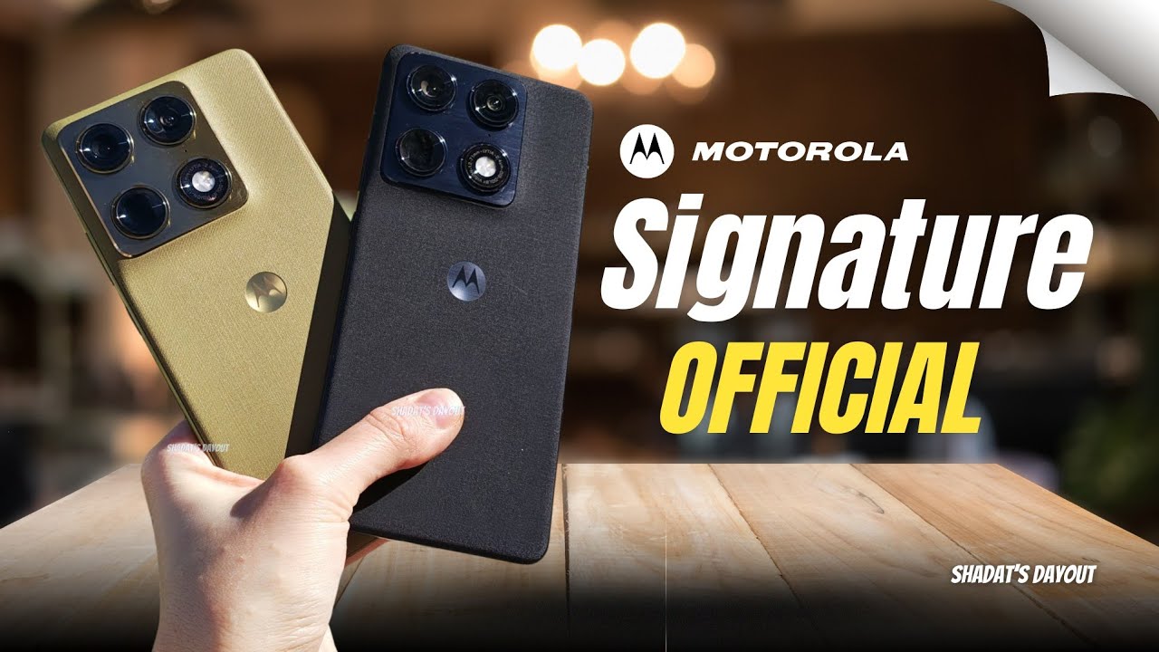 Motorola Signature IS Finally Here And It's A GAME CHANGER - YouTube