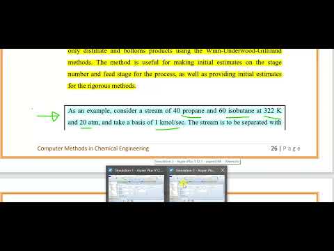 Short distillation (DSTWU)