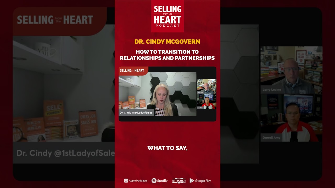 Dr  Cindy McGovern Reveals How to Transform Transactions into Lasting Partnerships! Dr  Cindy McGovern Reveals How to Transform Transactions into Lasting Partnerships!