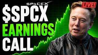 LIVE! SpaceX SPCX First Ever Earnings Call & Market Reaction