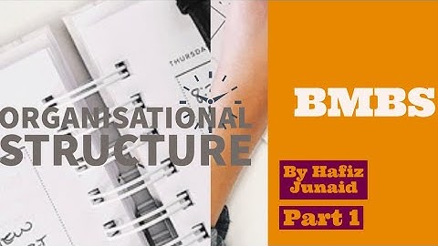 BMBS | Organizational Structure Part 1 | Lecture 8 | July 10 2019 | CA ND