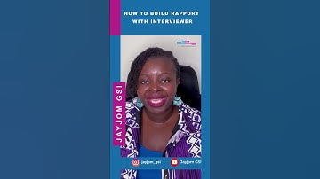 How to build rapport with your interviewer