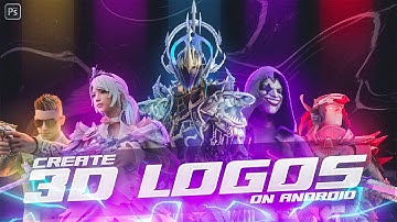 Create 3D PUBG gaming logos on android  🔥 | Custom charcaters 3D logo tutorial | Prisma 3D | PSCC