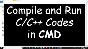 Compile and Run a C or C++ code in CMD (Windows command prompt)