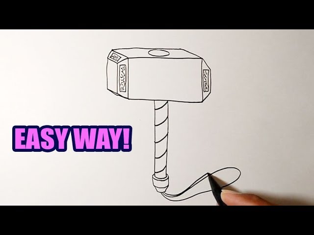 How To Draw A Thor Hammer Step by Step  11 Easy Phase