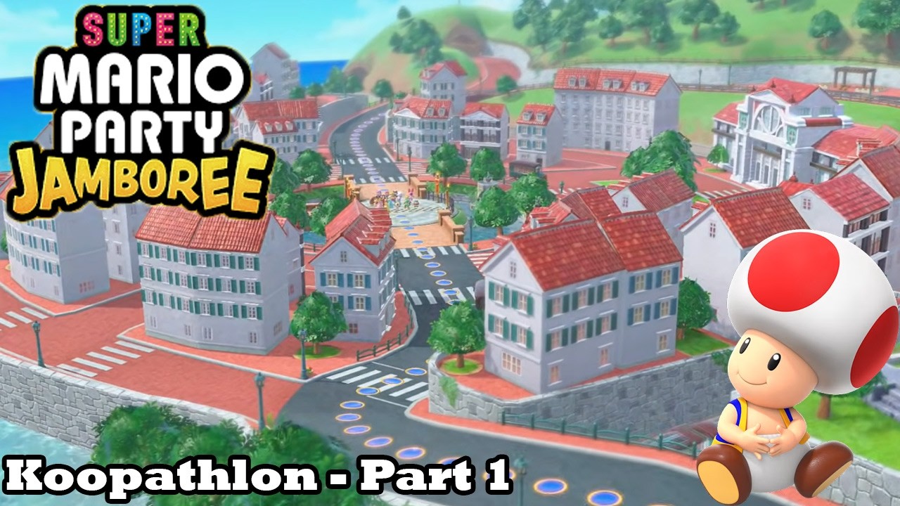 Слим играет в Super Mario Party Jamboree - Koopathlon - Часть 1/2