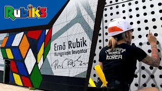 Giant Rubik’s Steet Art in Seoul | Rubik’s Cube | Street Art Videos