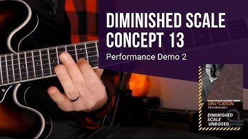 🎸 Diminished Scale Concept 13 - Performance Demo 2 - Guitar Lessons - Massimo Varini