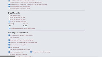 Invoicing Defaults In Lizzy