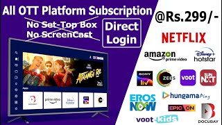 All OTT Apps Subscription @299 🔥Netflix Hotstar AmazonPrime 🔥 #TataPlayBinge #TataSkyBinge #TataPlay