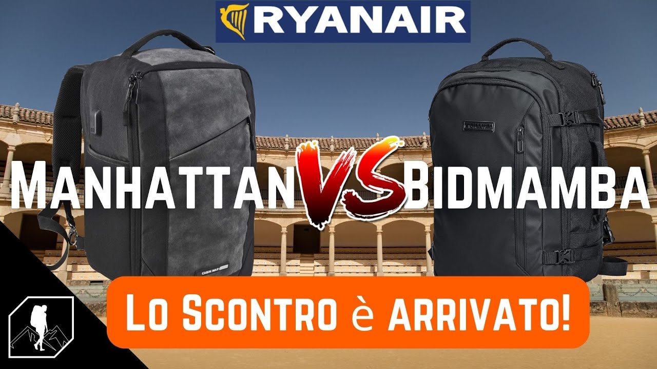 Manhattan VS Bidmamaba | qual'è Il Miglior Bagaglio a mano Ryanair?!?!