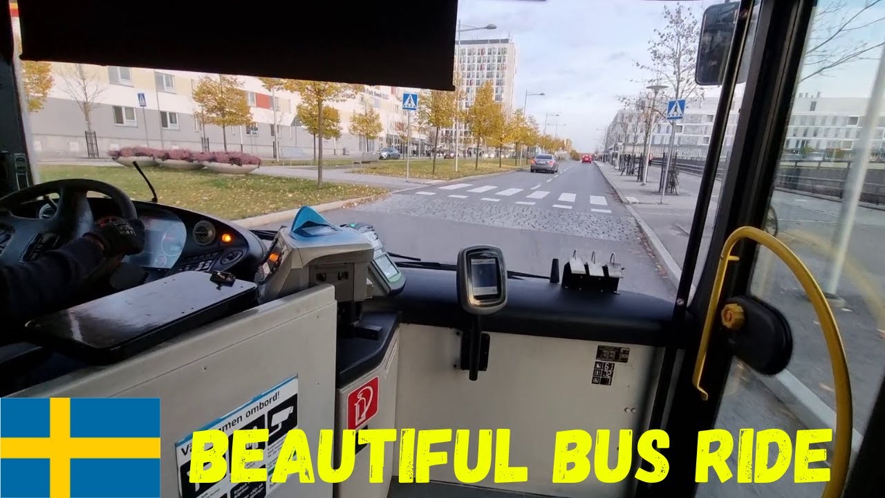 Sweden-Stockholm-Sl Bus Ride| With Bus172|From Fittja To Huddinge Sjukhus #28