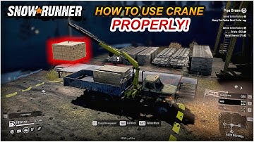 How to Use the Crane in SnowRunner (Lift, Attach, Load, Unload, Pack, Unpack Cargos, Etc) - Tutorial