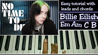 Billie eilish - no time to die | easy piano tutorial step by with
leads and chords