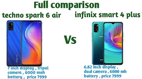 Techno spark 6 air vs infinix smart 4 plus full comparison.