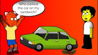 Who parked their car on my sandwich in (Goanimate/Vyond) version