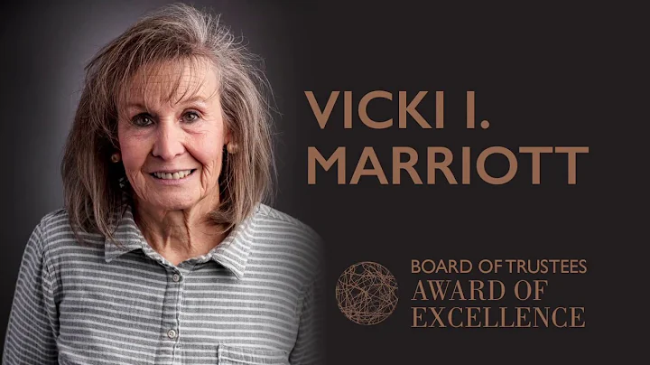 UVU: Vicki I. Marriott - 2018 Board of Trustees Aw...