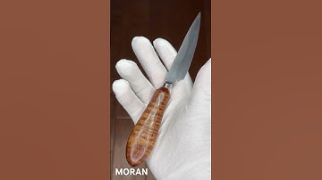 Exquisiteknives.com presents a Bill Moran Forged Curly Maple Integral Hunter