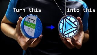 Поворот контейнера для воска для волос на Iron Man 3 ARC REACTOR - DIY