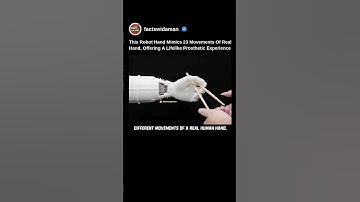 This Robot Hand Exactly Copies Real Hand Movements For Best Prosthetic Experience #robot #shorts