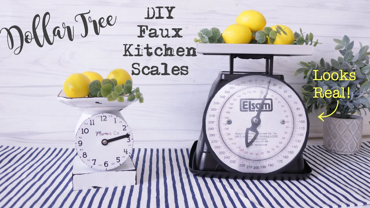 Rustic Wooden Mini Tiered Tray Kitchen Scale, Farmhouse Kitchen