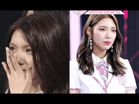 Expressions of Lee Ga Eun and Han Cho Won getting eliminated from IZONE  make fans heartbroken - YouTube