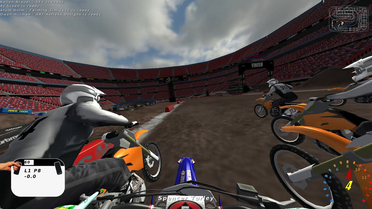 MX Simulator - pro rf 450 heat 1 - "2016 Supercross rd 15 - Foxborough" - 450sxf(2016)