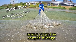 Jala Ikan Belanak Di Muara Hasilnya Langsung Di Serbu Orang Pilipina