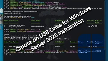 Create an USB Drive for Windows Server 2025 Installation