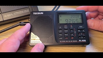 Tecsun PL-606 First ETM scan results and comments for International Shortwave bands