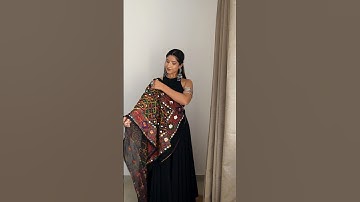 Easy Navratri Dupatta Drapes