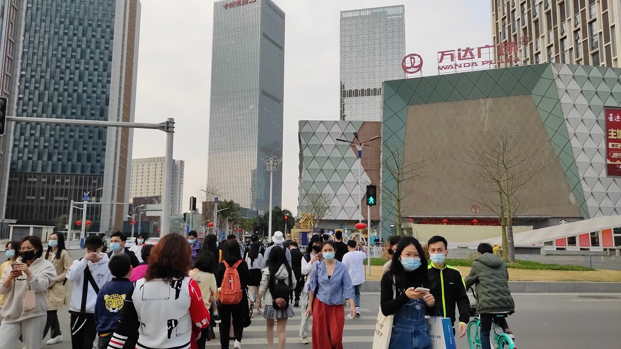 [4K]Afternoon walking around Nancun Wanbo CBD, Guangzhou, China|下午游广州番禺万博CBD