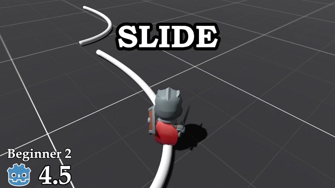How to create rail slide - Learn Godot 4 3D - no talking - YouTube