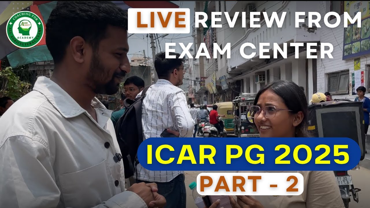 Student's First Reaction after ICAR PG EXAM 2025| Live Updates from New Delhi | Part - 2