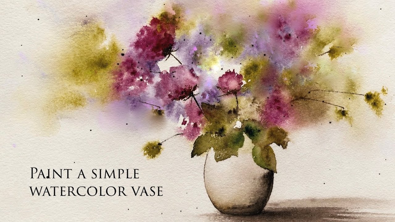 水彩VLOG 】ベランダで百日紅を水彩で描く| 朝のお散歩 | Draw crape