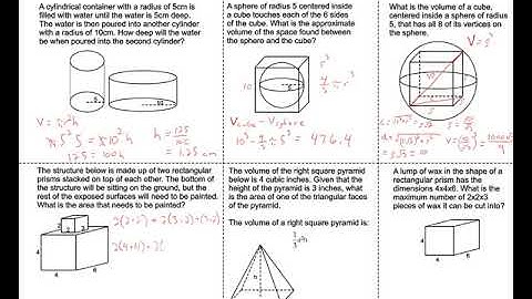 Free Test Prep Online: ACT Math Plane Geometry 14 Solid Geometry Practice