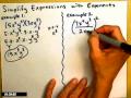 Simplifying expressions with exponents