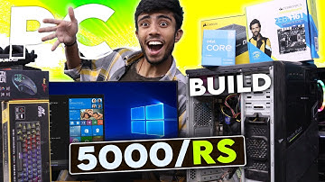 5000/- Rs Super PC Build!⚡Cheapest Online PC Build Ever🪛Live Test