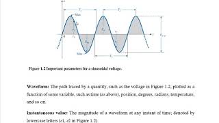 Lecture01 Sinusoidal Alternating Waveforms and AC Circuits
