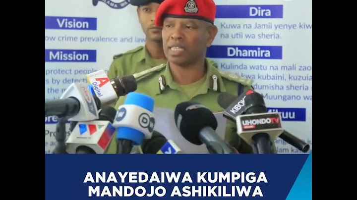 MMOJA ADAKWA NA POLISI KWA KUSABABISHA KIFO CHA MSANII MANDOJO