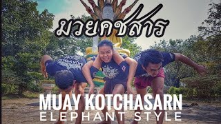 "มวยคชสาร" Muay Kotchasarn (elephant style)