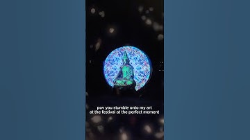 POV: You stumble onto the Buddha installation at the perfect time