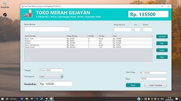Aplikasi Kasir Java berbasis GUI | Java Netbeans