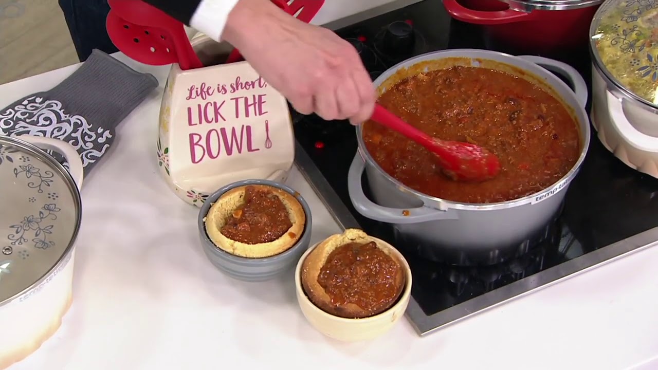 Temptations 5.9Quart Covered Casserole with Glass Lid on QVC YouTube