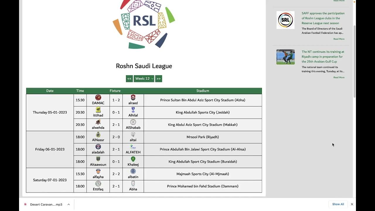 Clasificacion liga arabia saudita 2023