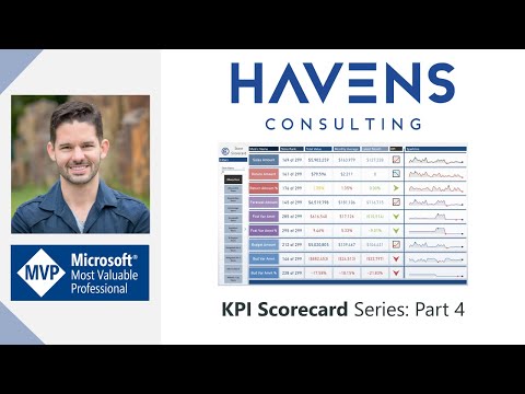 Creating A KPI Scorecard Report: Part 4