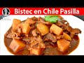 Bistec en Chile Pasilla | #VickyRecetaFacil