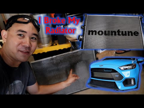 My Focus RS Radiator broke on track! Mountune Upgrade!