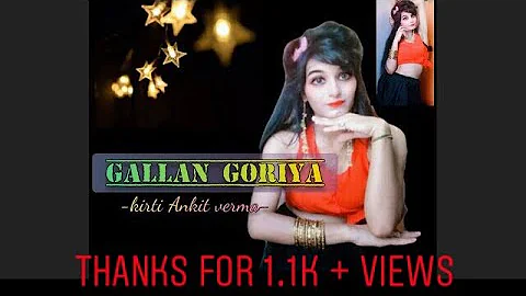 #GallanGoriyan #DhvaniBhanushali  Gallan Goriyan |Dhvani Bhanushali, Taz|Dance cover|KirtiAnkitVerma