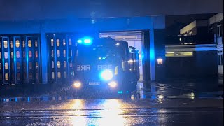 London Fire Brigade F211 Stratford Pump Ladder Turnout To Emergency With Sirens